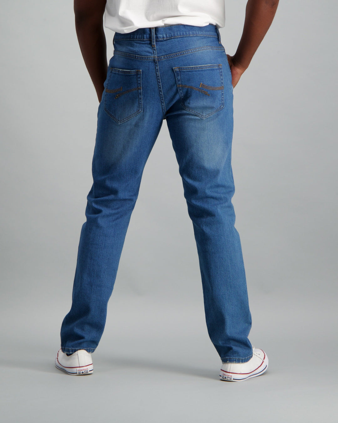 Men's Mid Blue Slim Stretch Denim Jean