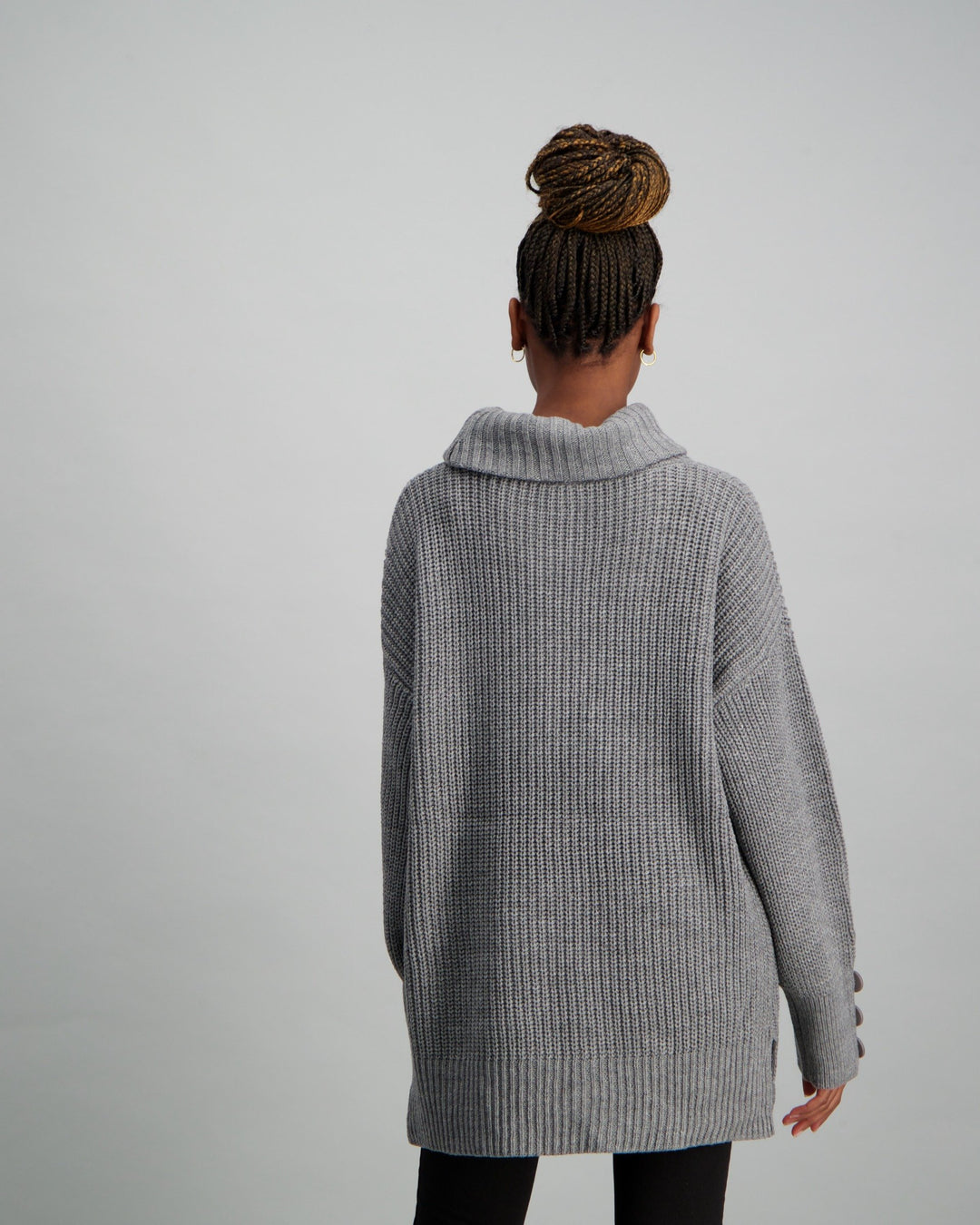 Ladies-Jersey With Button Detail