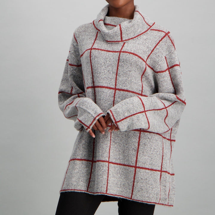 Ladies-Check Pullover Jersey