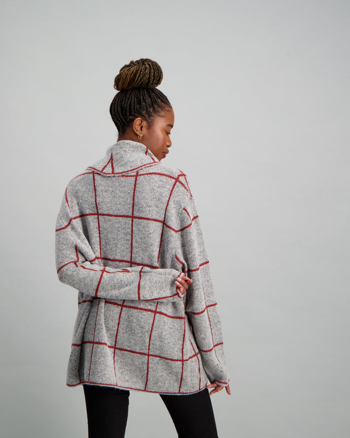 Ladies-Check Pullover Jersey