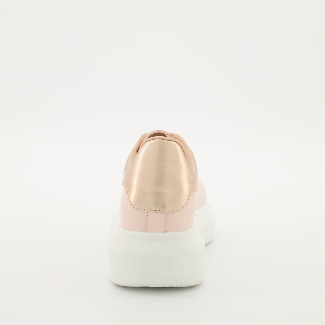Ladies Platform Sneaker - Nude