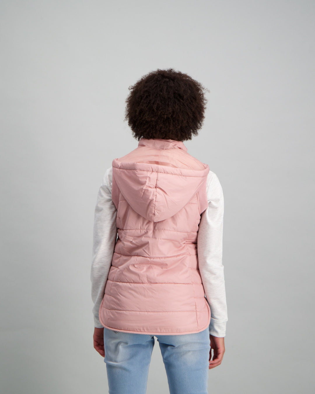 Ladies Basic Gilet - Light Pink