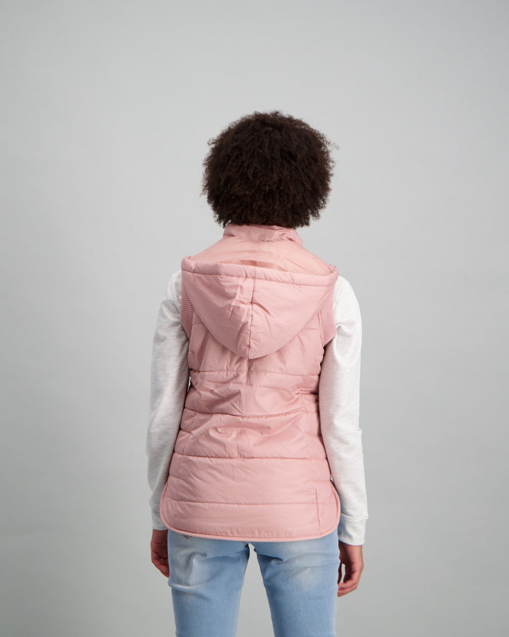 Ladies Basic Gilet - Light Pink
