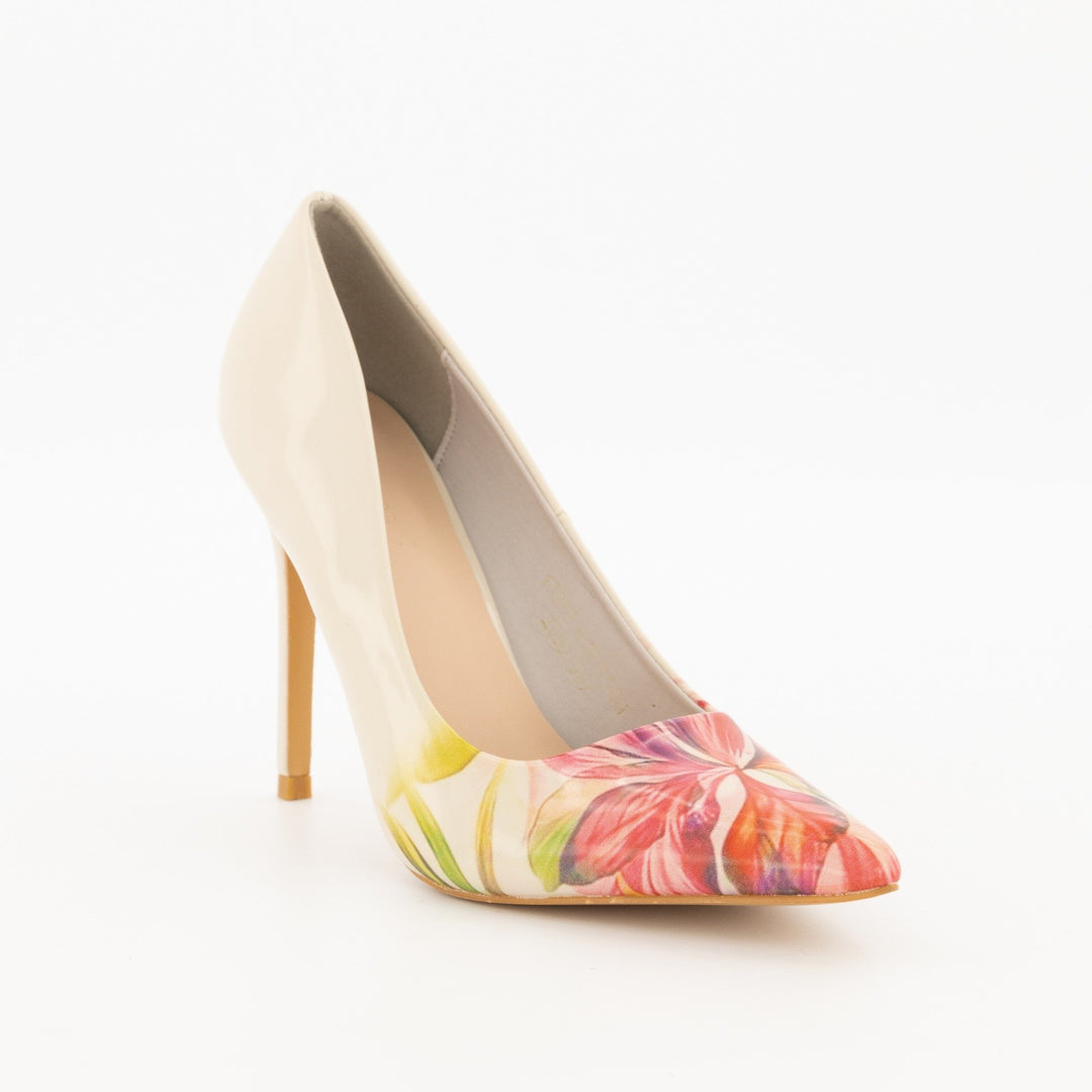 Ladies Print Stiletto Heel Shoe-Multi
