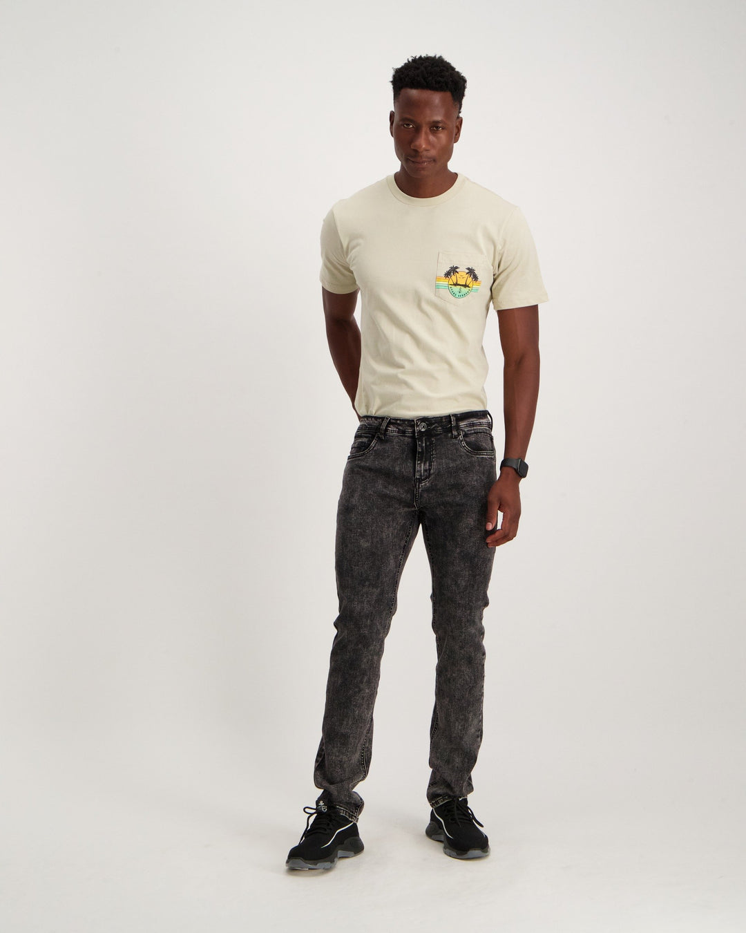 Men's Charcoal Slim Denim Jean