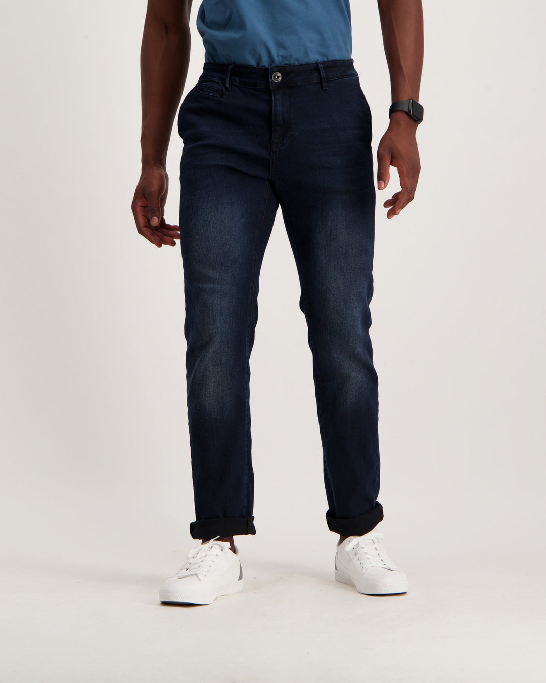 Men's Mid Blue Straight Denim Jean