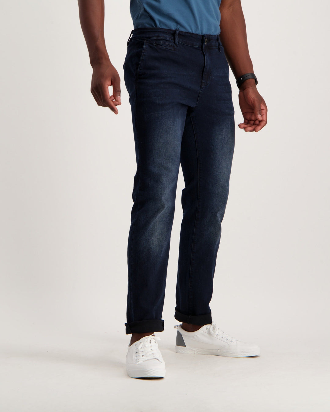 Men's Mid Blue Straight Denim Jean