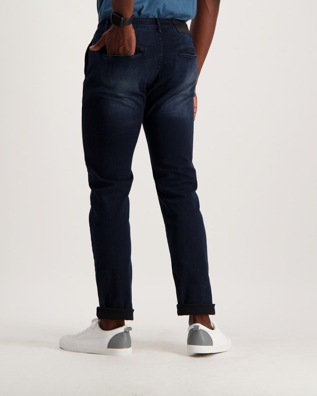 Men's Mid Blue Straight Denim Jean