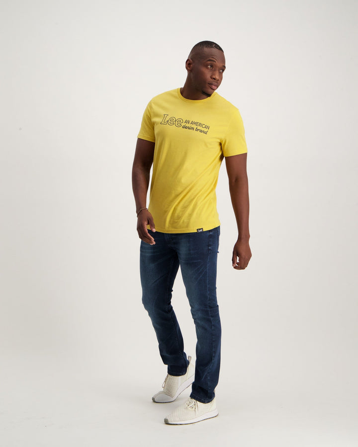 Men's American Denim T-Shirt - Mustard