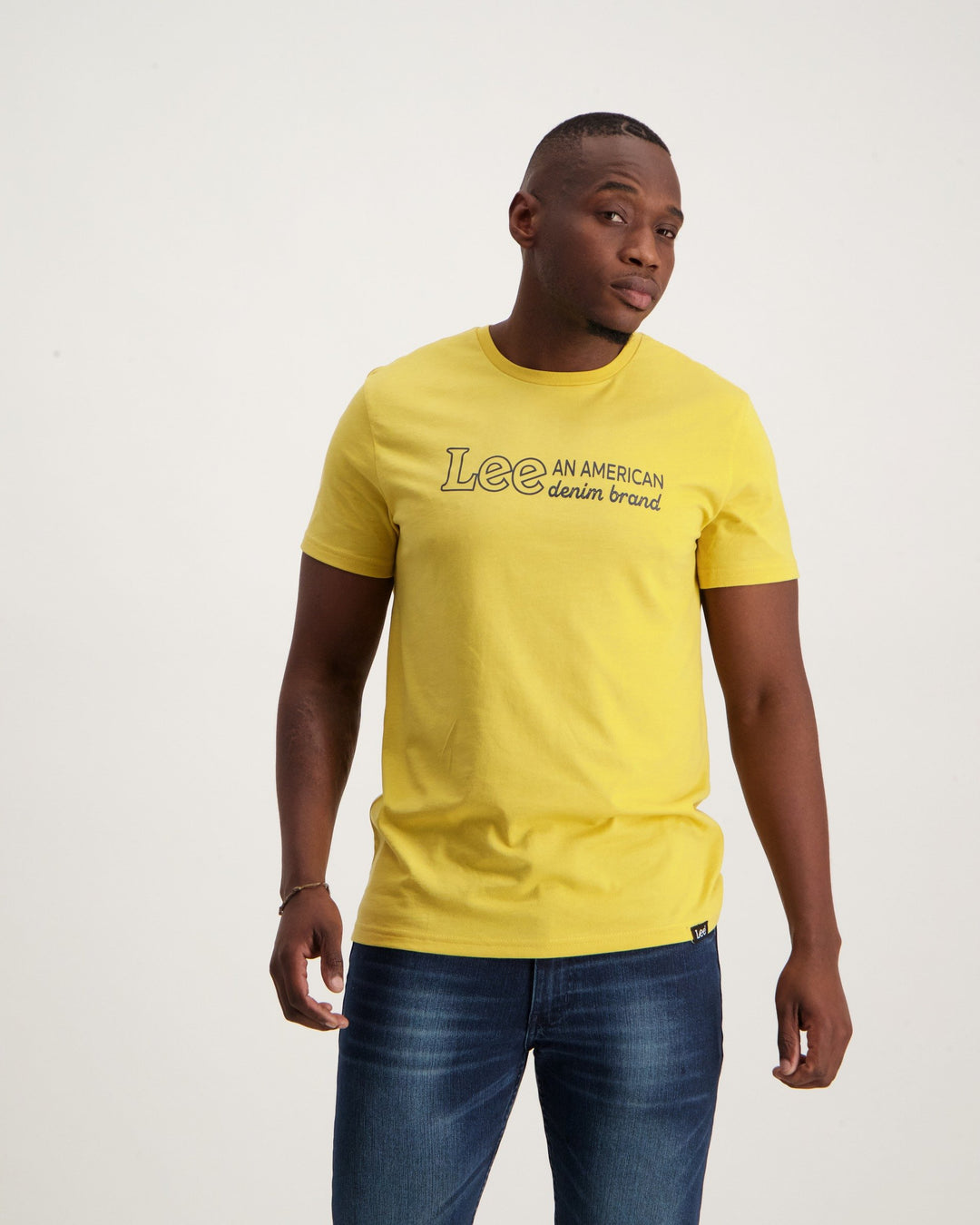 Men's American Denim T-Shirt - Mustard