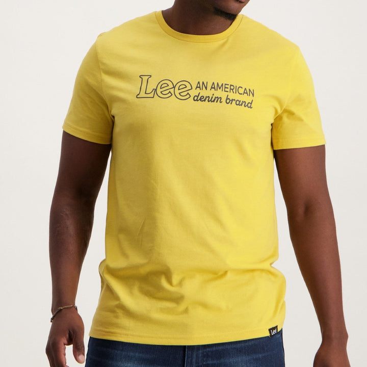 Men's American Denim T-Shirt - Mustard