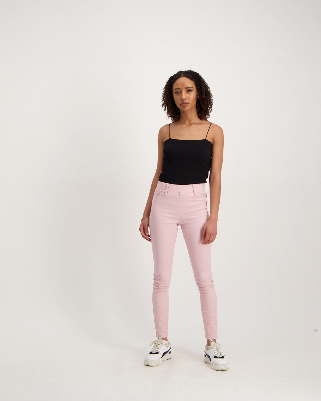 Ladies Coloured Jegging - Pink