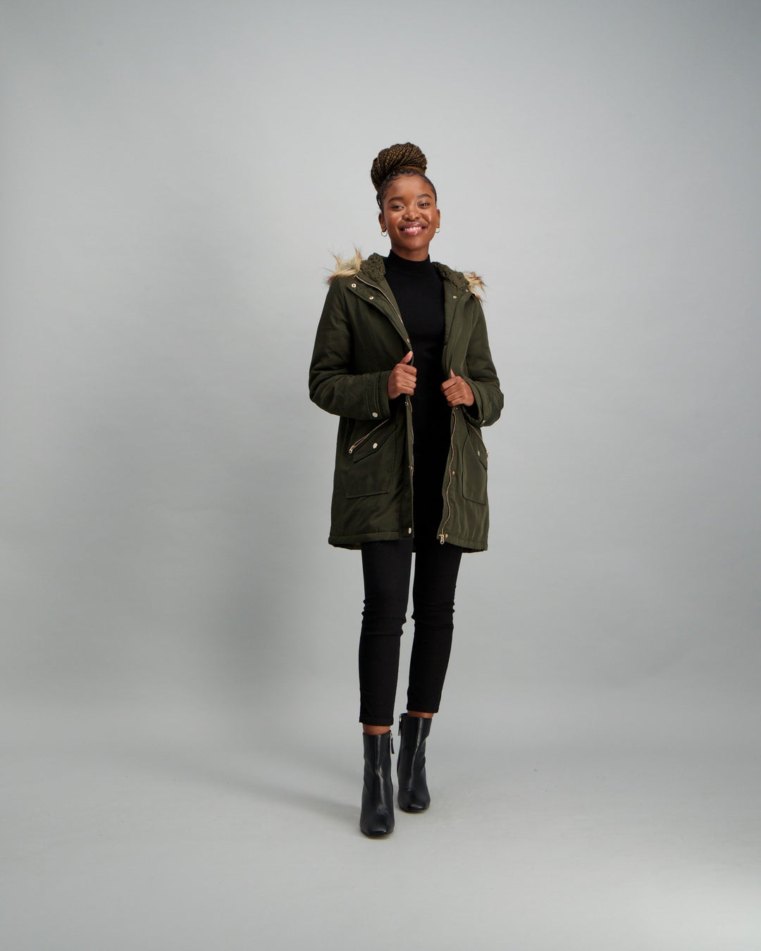 Ladies Parker Jacket - Khaki