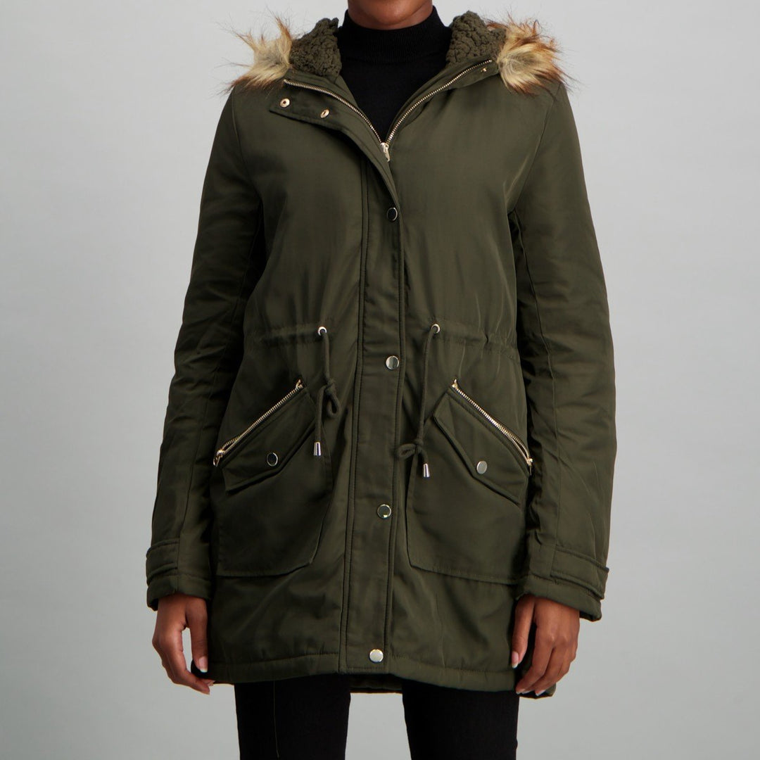 Ladies Parker Jacket - Khaki