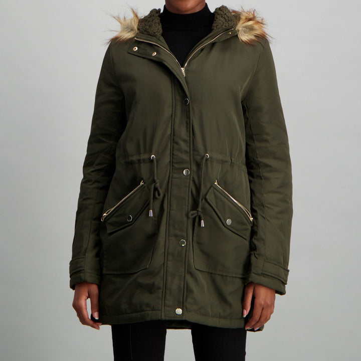 Ladies Parker Jacket - Khaki