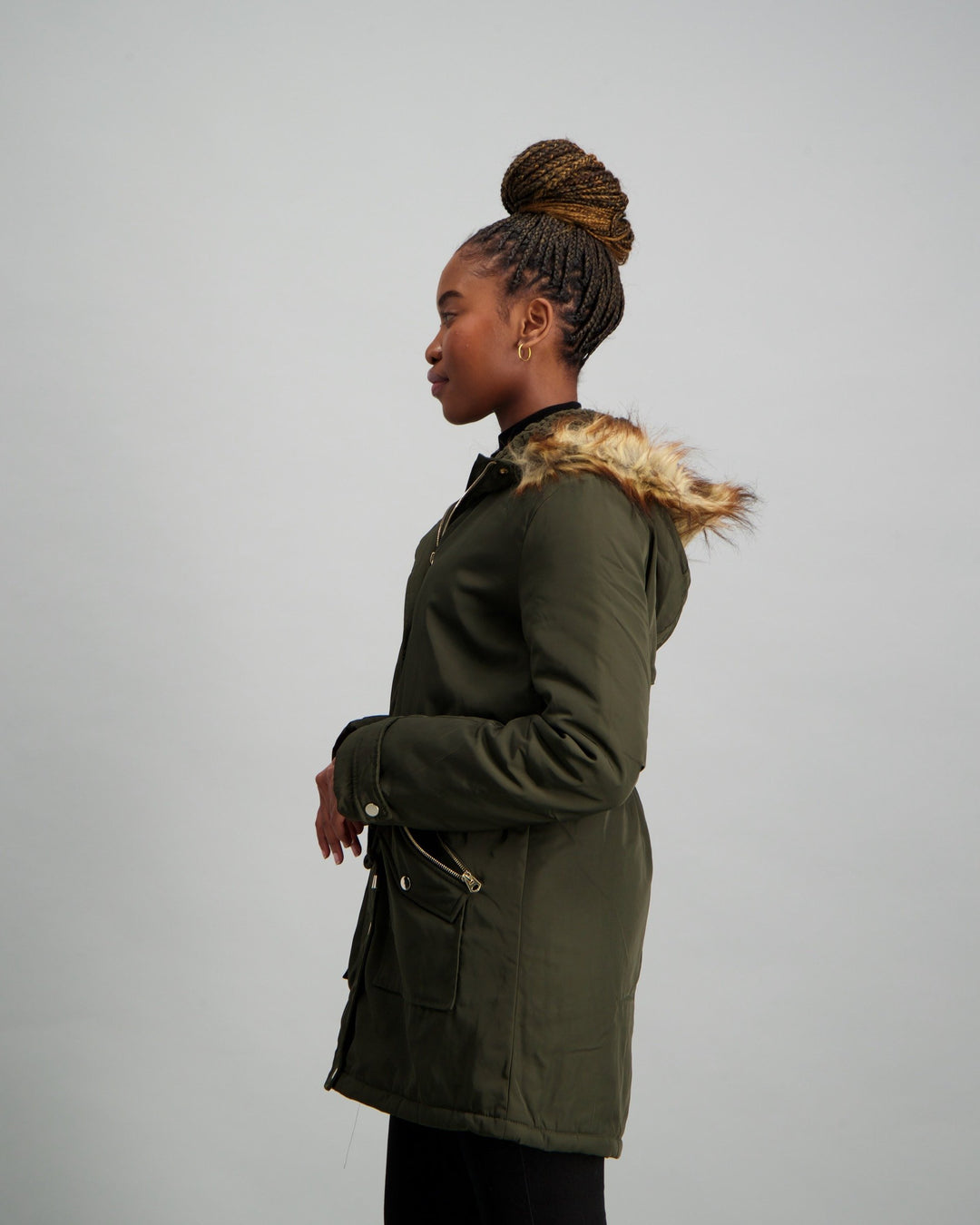 Ladies Parker Jacket - Khaki