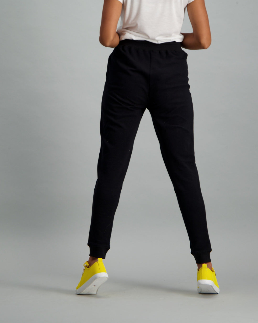 Ladies Fleece Track Pant - Black