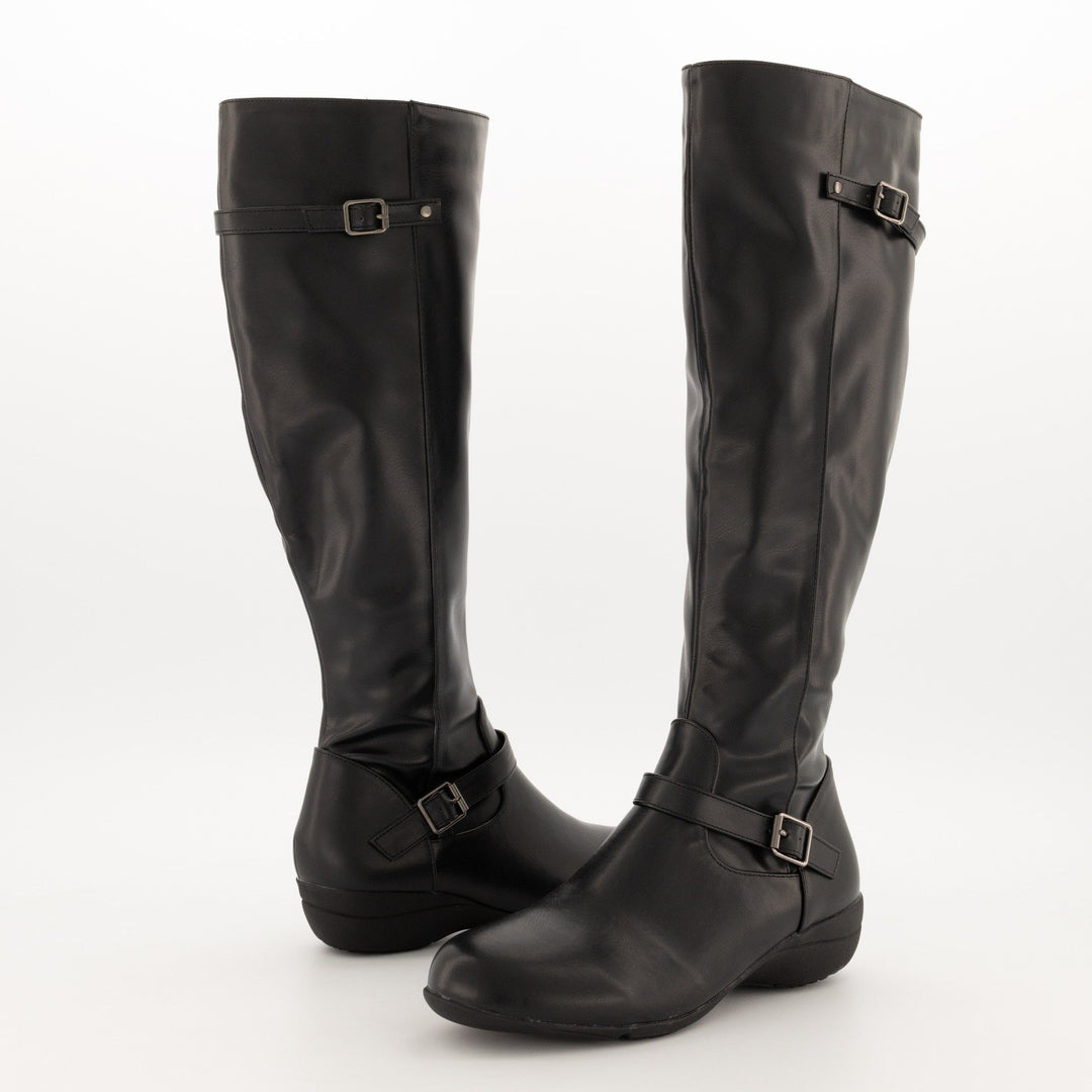 Ladies-Comfort Long Boot - Black