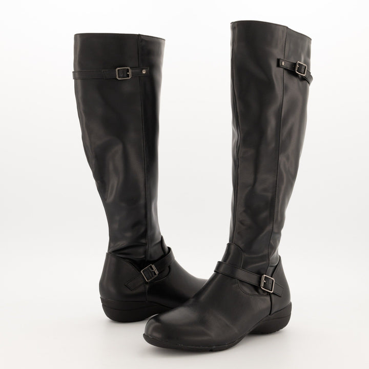 Ladies-Comfort Long Boot - Black