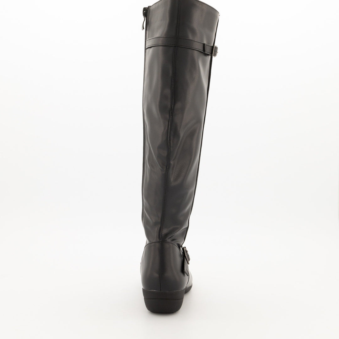 Ladies-Comfort Long Boot - Black