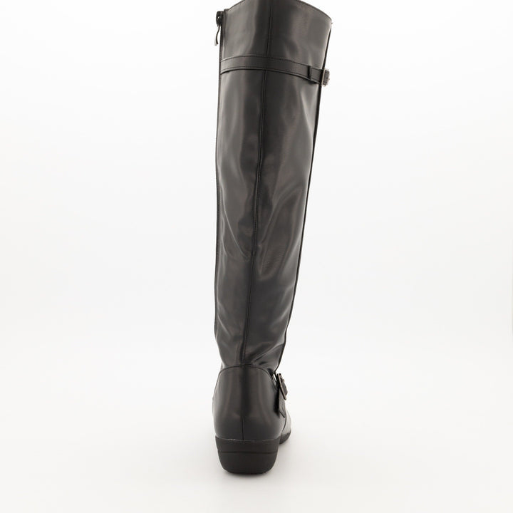 Ladies-Comfort Long Boot - Black
