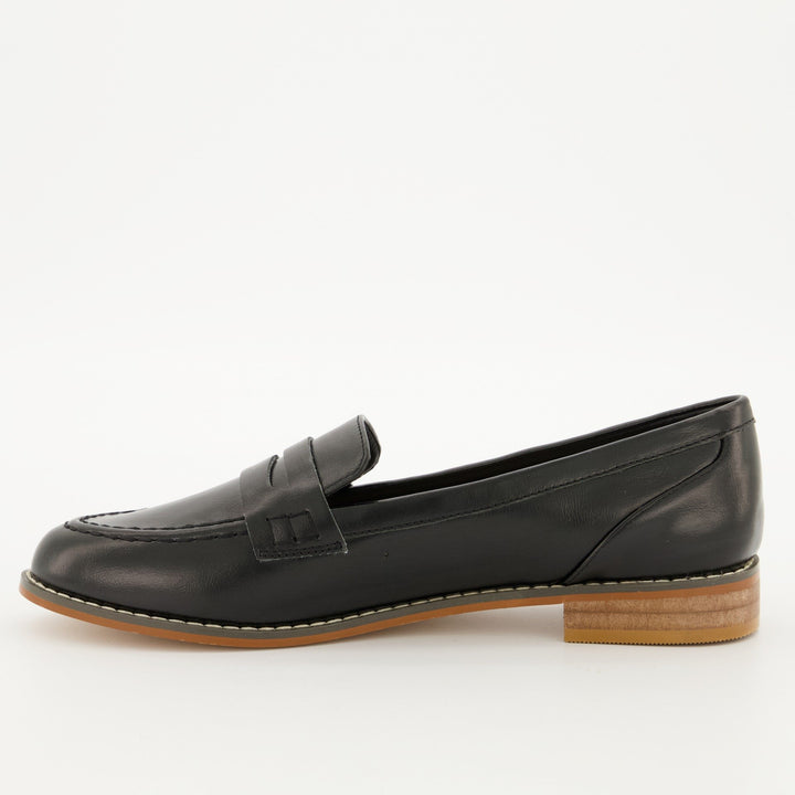 Ladies Penny Loafer - Black