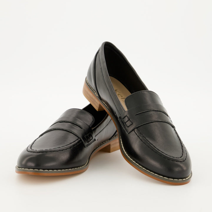 Ladies Penny Loafer - Black