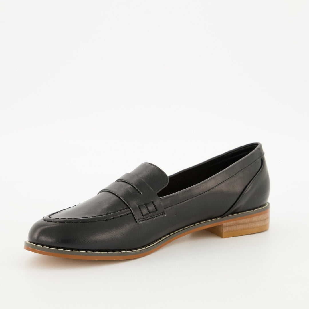 Ladies Penny Loafer - Black