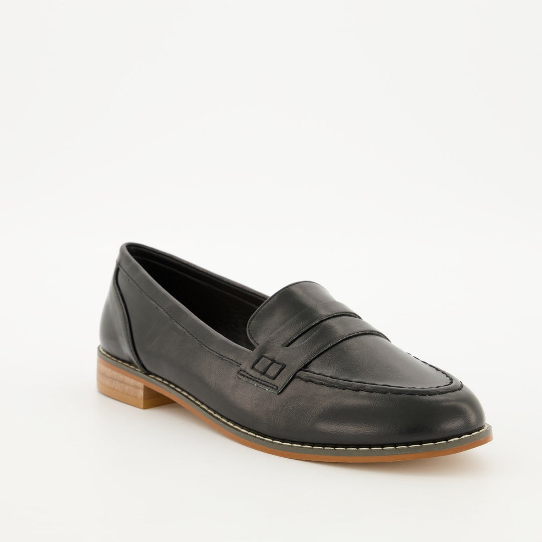 Ladies Penny Loafer - Black
