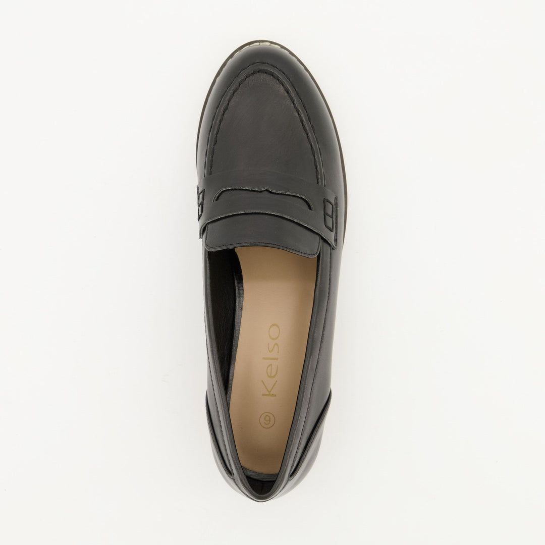 Ladies Penny Loafer - Black