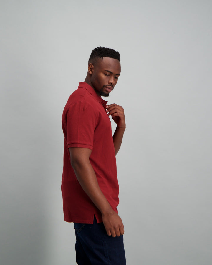 Mens - Basic Golfer Tex - Burgundy