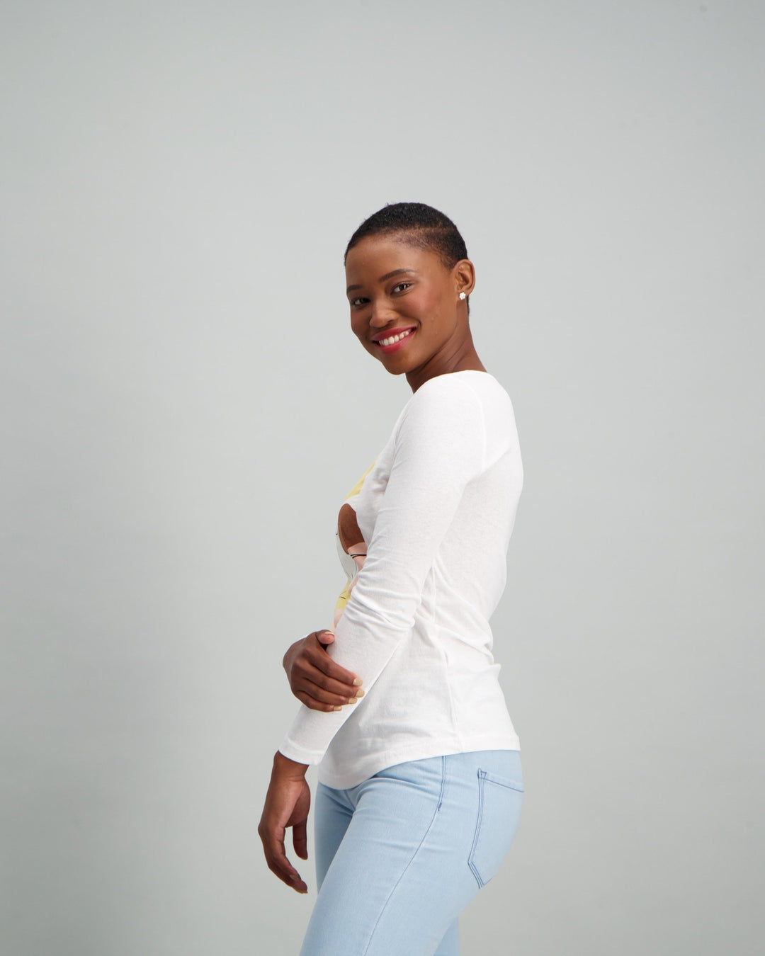 Ladies Long Sleeve T-Shirt - White