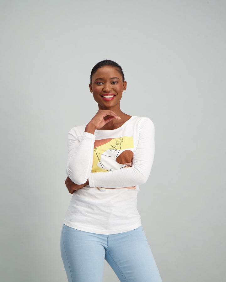 Ladies Long Sleeve T-Shirt - White