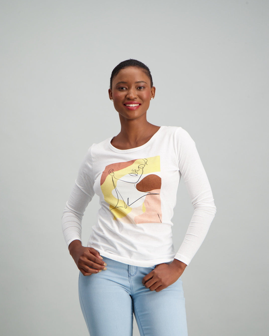 Ladies Long Sleeve T-Shirt - White