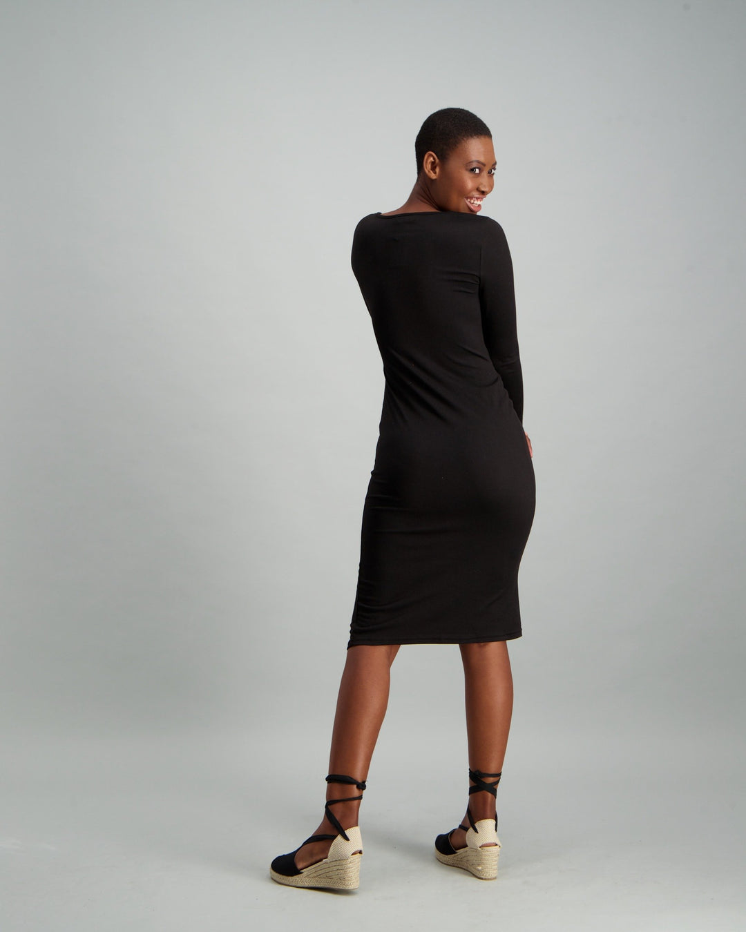 Ladies Bodycon Dress - Black