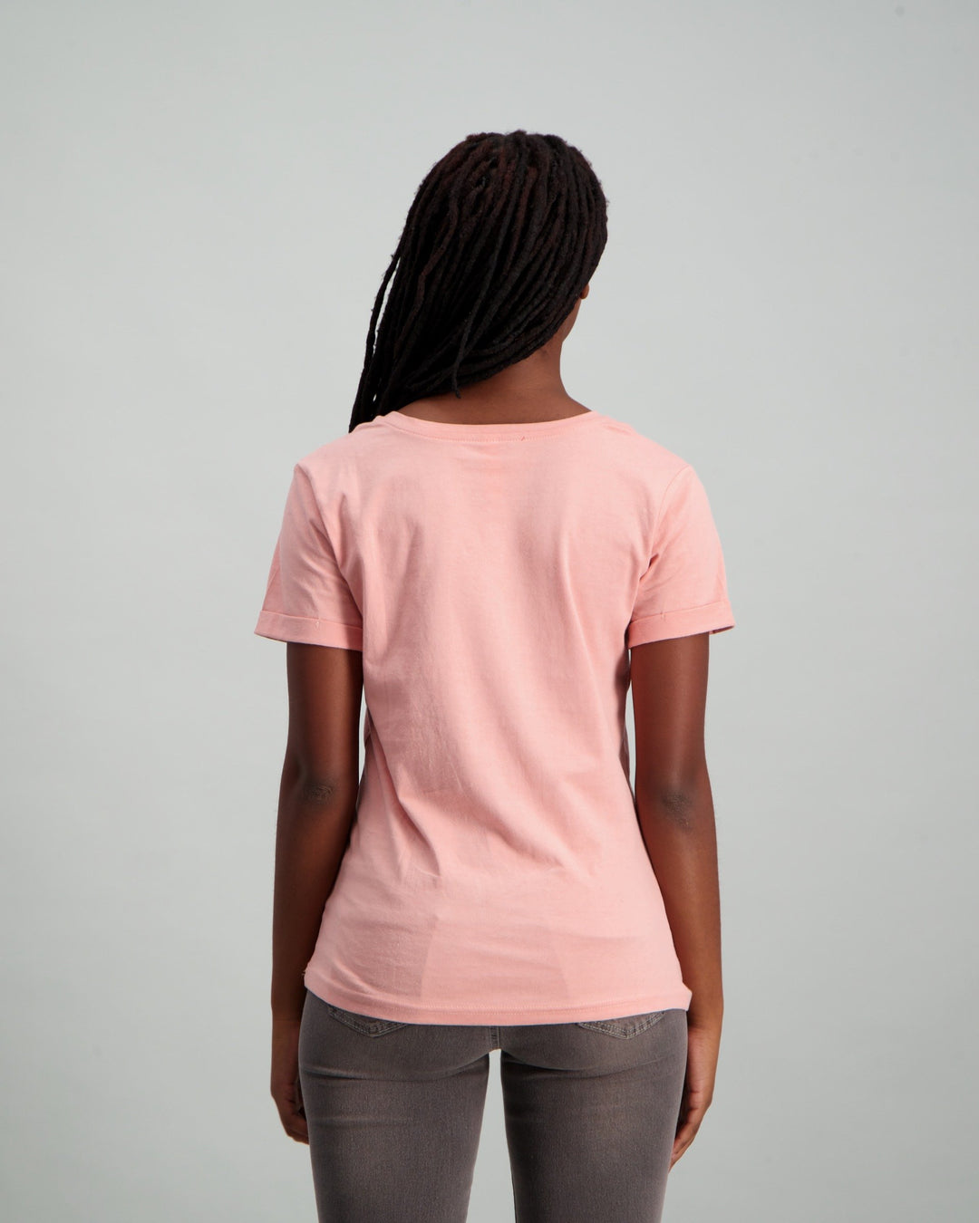 Ladies Be Brave Slogan T-Shirt - Pink