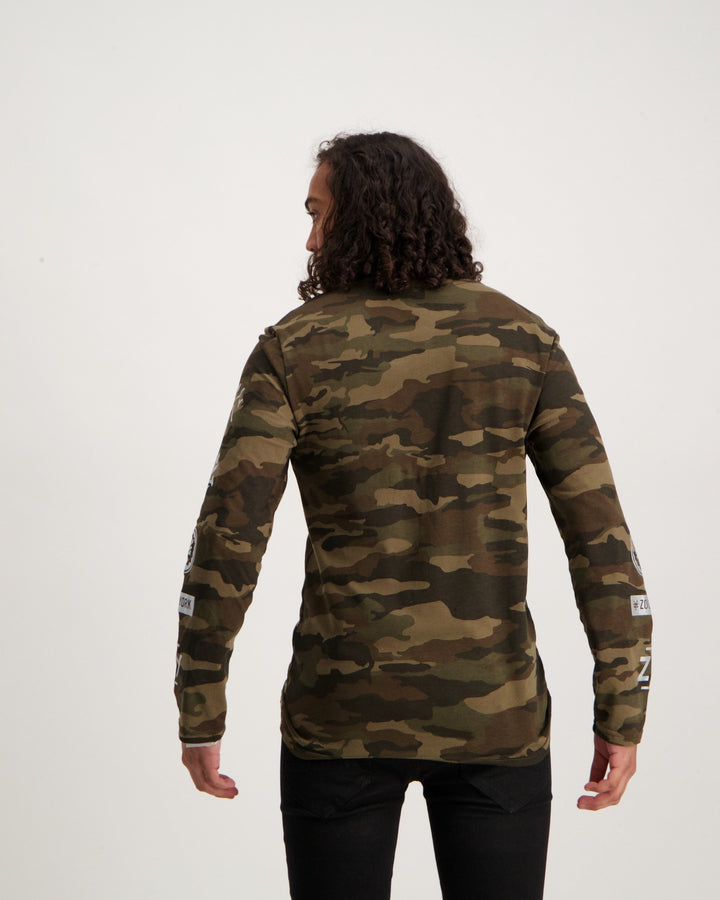 Men's Zoo York Rotary Long Sleeve T-Shirt Camo
