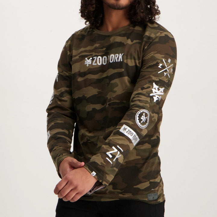 Men's Zoo York Rotary Long Sleeve T-Shirt Camo