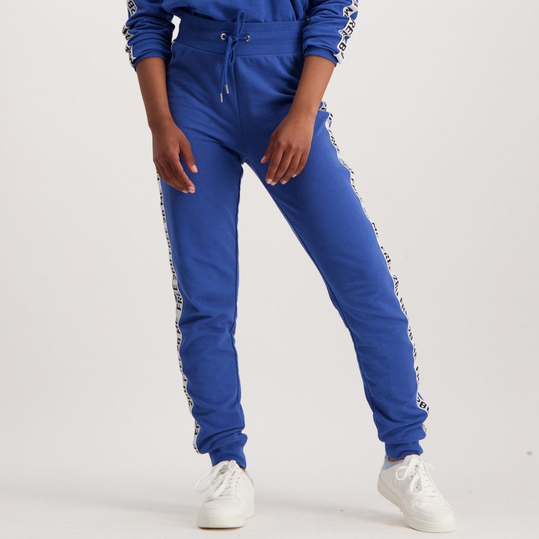 Ladies-Side Tape Joggers / Blue