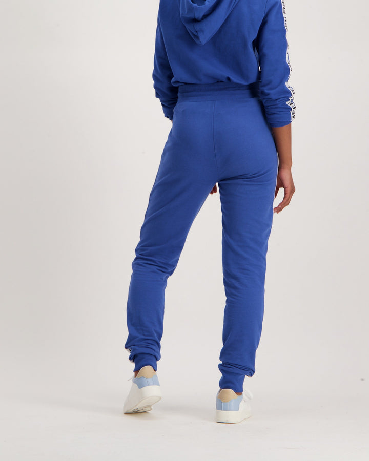 Ladies-Side Tape Joggers / Blue