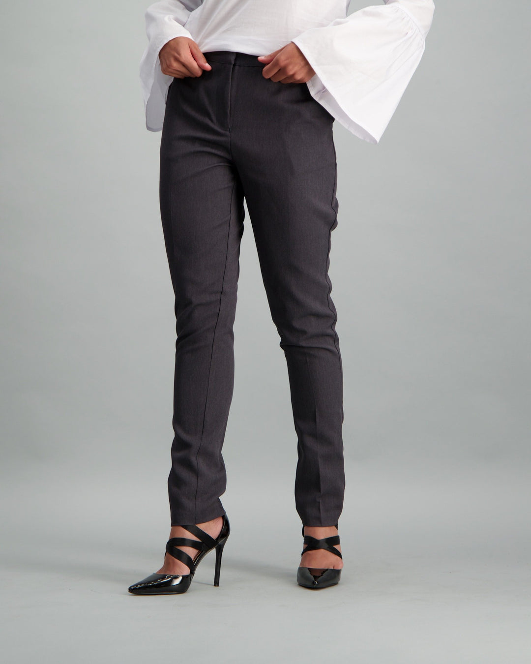 Ladies-Elastic Waist Pant Black