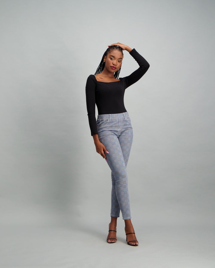 Ladies Check Jegging