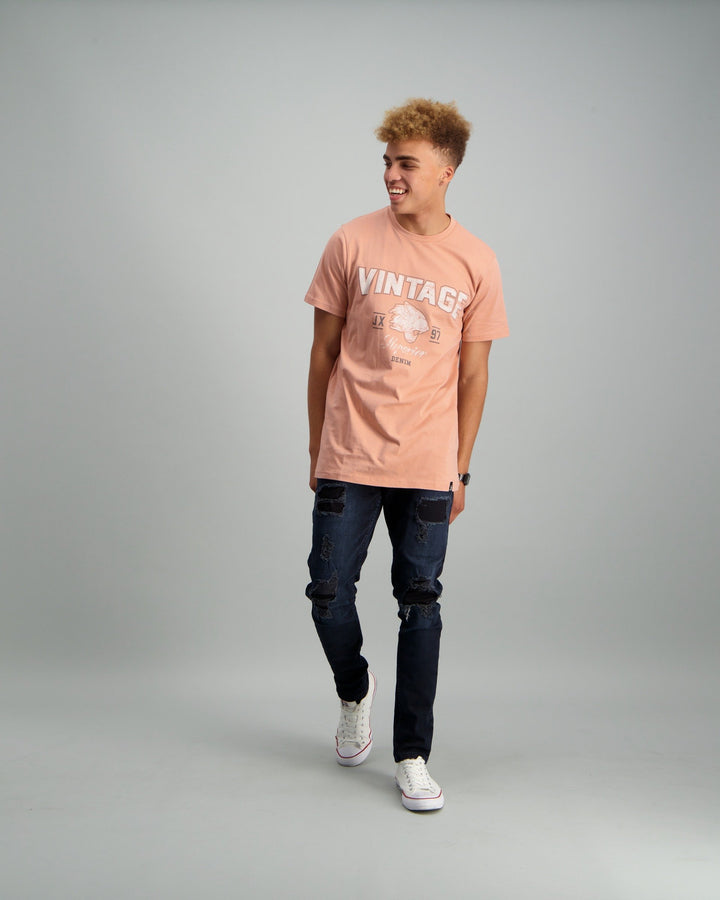 Men's Blue/Black Slim Denim Jean