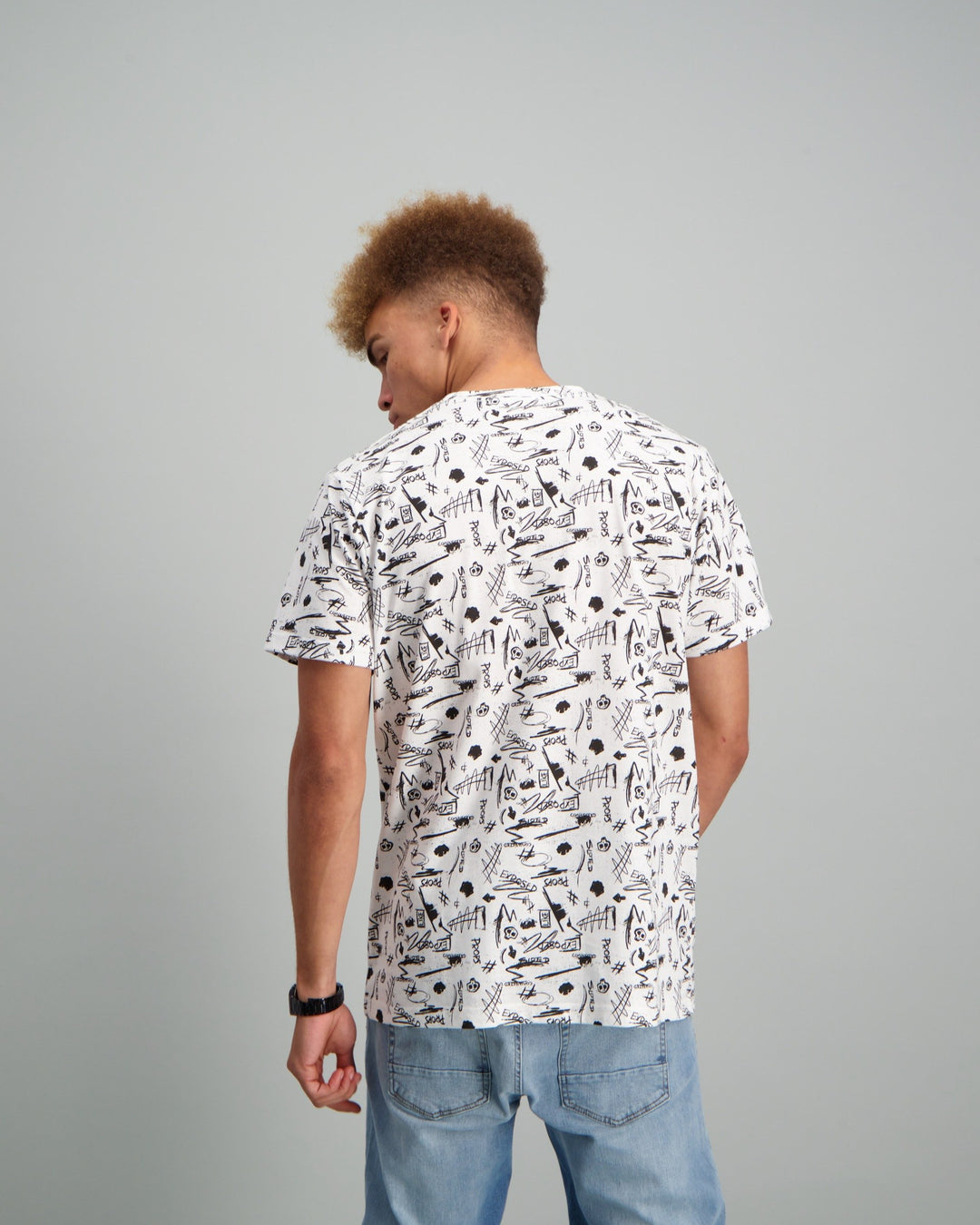 Men's Print T-Shirt - White