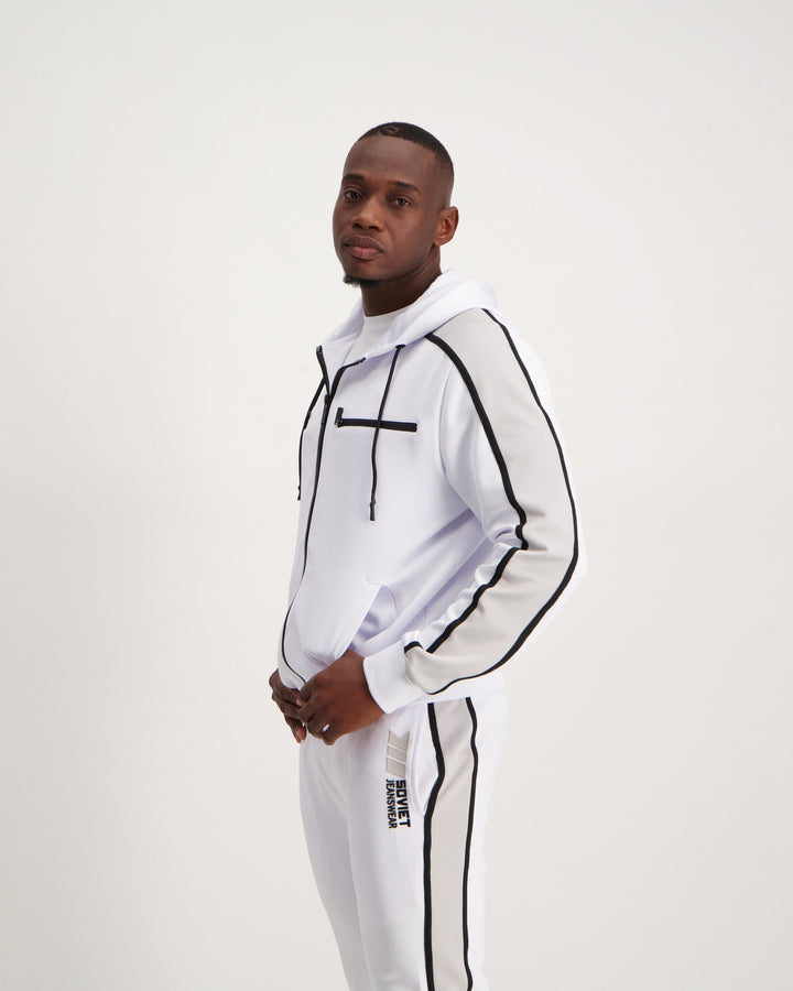 Men's Cowens Panel Jogger - White