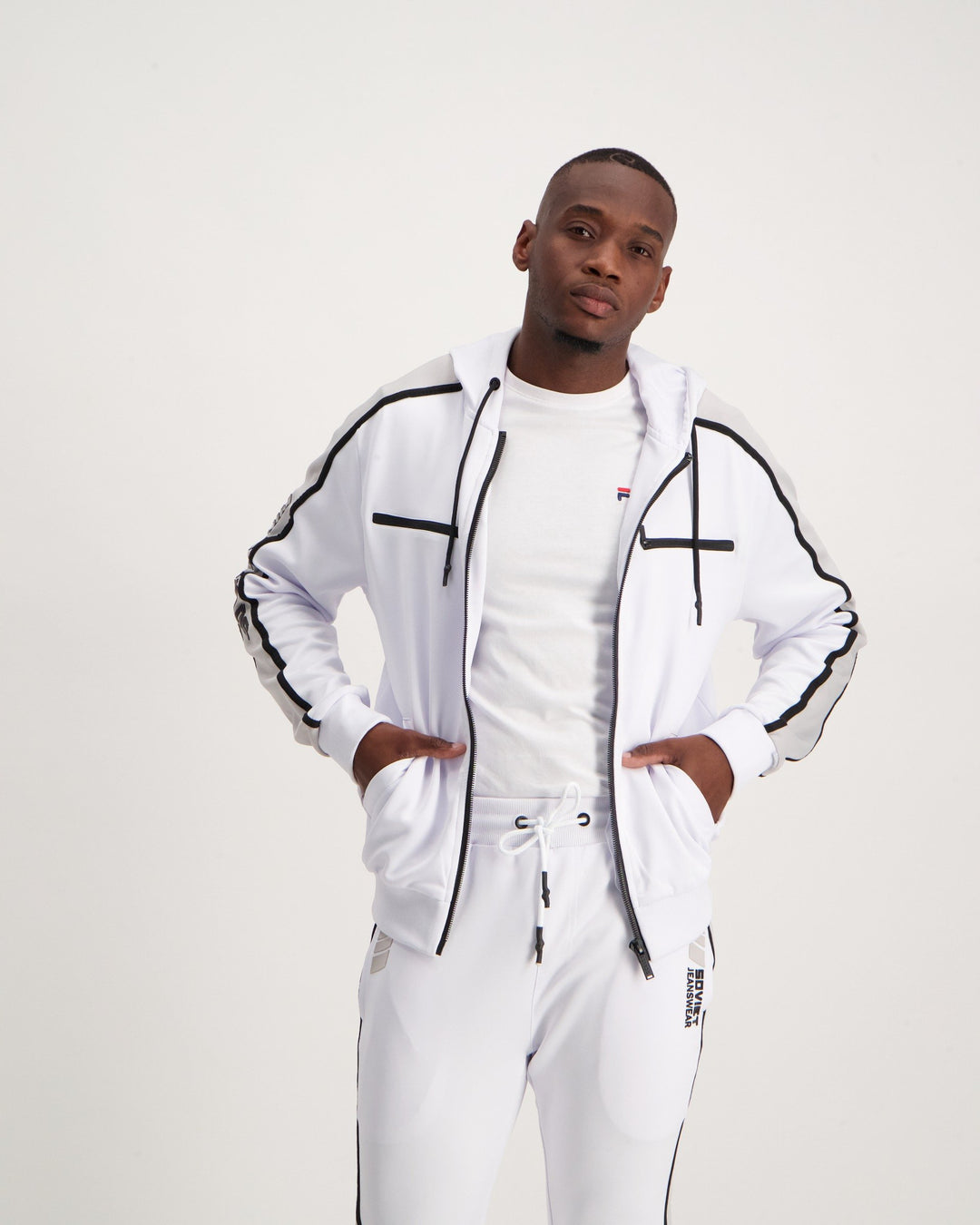 Men's Cowens Panel Jogger - White