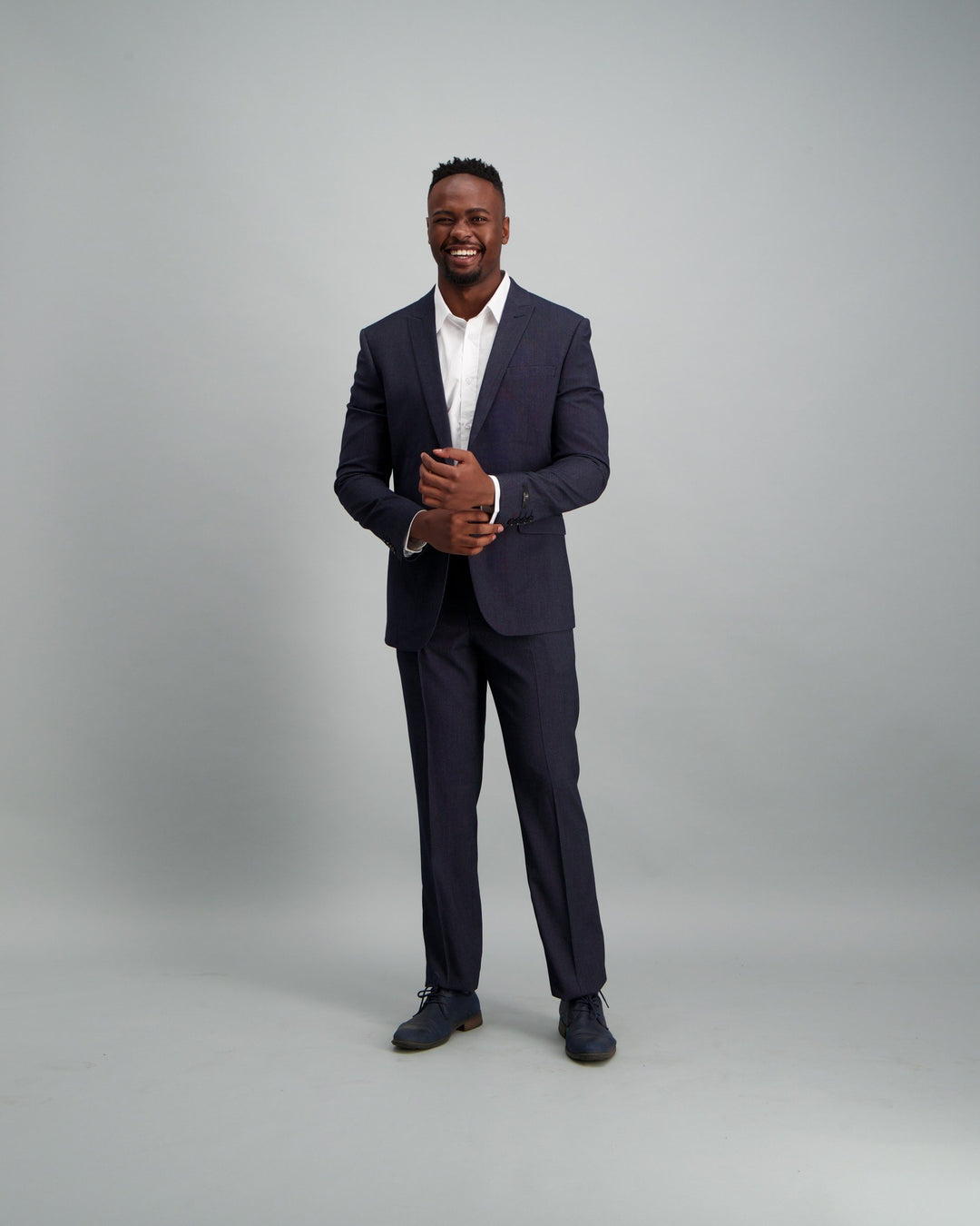 Men's Birds Eye Suit Jacket Navy