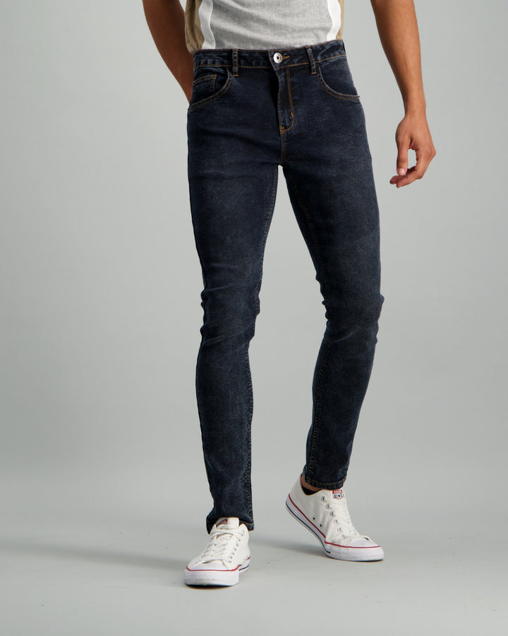 Men's Acid Wash Super Skinny Denim Jean