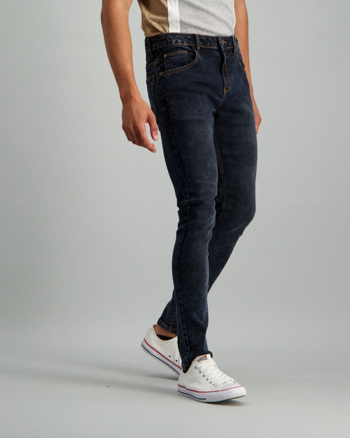 Men's Acid Wash Super Skinny Denim Jean