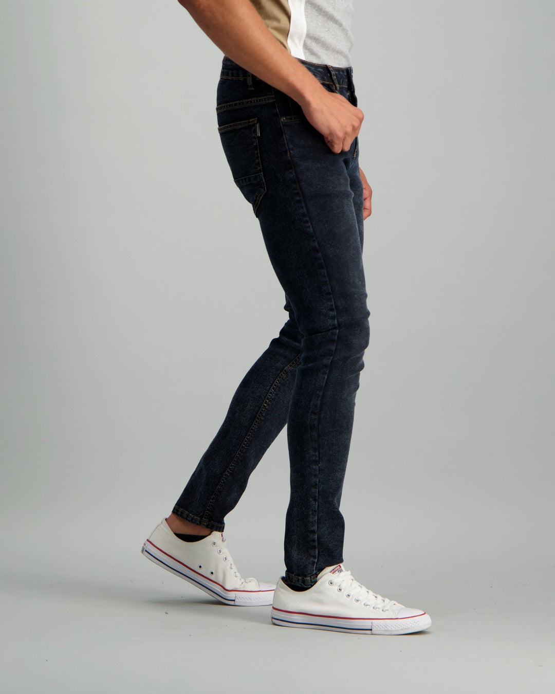 Men's Acid Wash Super Skinny Denim Jean